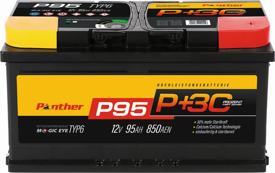 PANTHER SB.P95 - Стартерна акумуляторна батарея, АКБ avtolavka.club