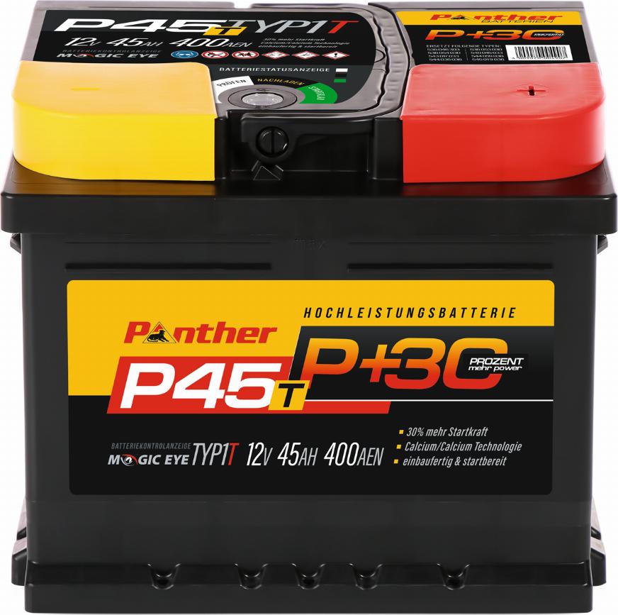 PANTHER SB.P45T - Стартерна акумуляторна батарея, АКБ avtolavka.club