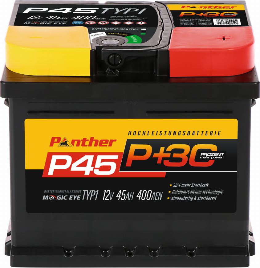 PANTHER SB.P45 - Стартерна акумуляторна батарея, АКБ avtolavka.club