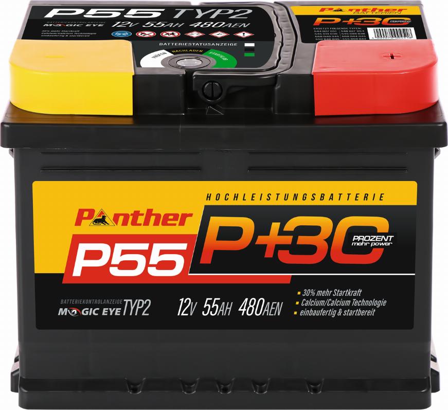 PANTHER SB.P55 - Стартерна акумуляторна батарея, АКБ avtolavka.club