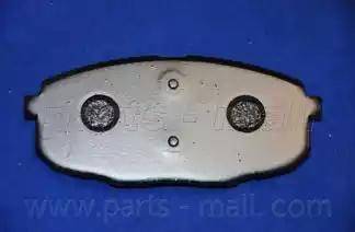 Parts-Mall PKB-035-S - Гальмівні колодки, дискові гальма avtolavka.club