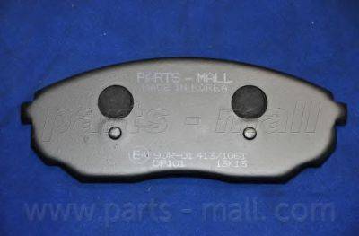 Parts-Mall PKB-E20 - Гальмівні колодки, дискові гальма avtolavka.club