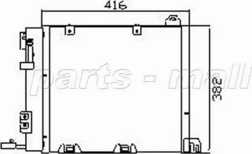 Parts-Mall PXNC1-005 - Конденсатор, кондиціонер avtolavka.club