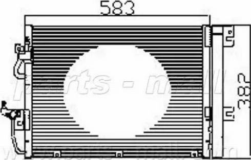 Parts-Mall PXNC1-008 - Конденсатор, кондиціонер avtolavka.club