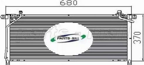 Parts-Mall PXNC2-010 - Конденсатор, кондиціонер avtolavka.club