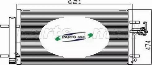 Parts-Mall PXNC2-013 - Конденсатор, кондиціонер avtolavka.club