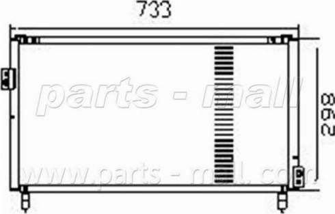 Parts-Mall PXNCN-001 - Конденсатор, кондиціонер avtolavka.club