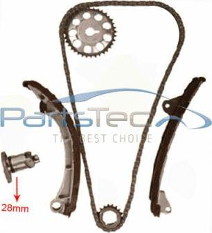 PartsTec PTA114-0016 - Комплект ланцюга приводу распредвала avtolavka.club