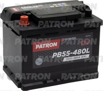 Patron PB55-480L - Стартерна акумуляторна батарея, АКБ avtolavka.club