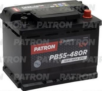 Patron PB55-480R - Стартерна акумуляторна батарея, АКБ avtolavka.club