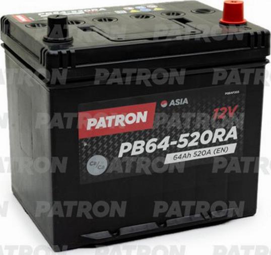 Patron PB64-520RA - Стартерна акумуляторна батарея, АКБ avtolavka.club