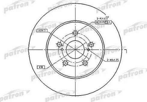 Patron PBD4493 - Гальмівний диск avtolavka.club