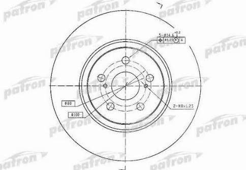 Patron PBD4415 - Гальмівний диск avtolavka.club