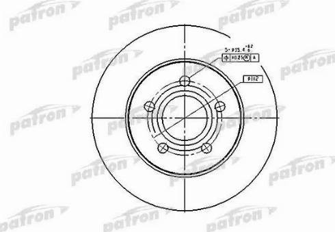 Patron PBD4045 - Гальмівний диск avtolavka.club