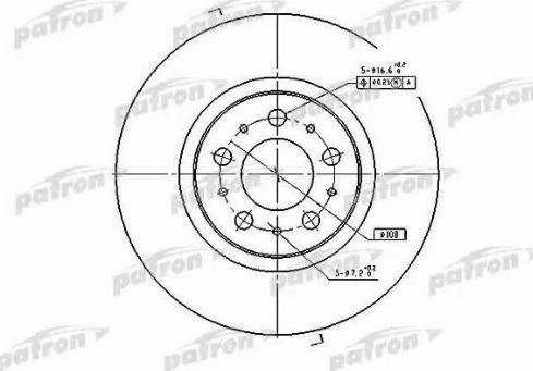 Patron PBD4053 - Гальмівний диск avtolavka.club