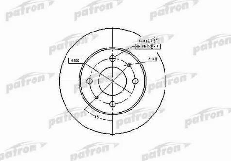 Patron PBD4019 - Гальмівний диск avtolavka.club