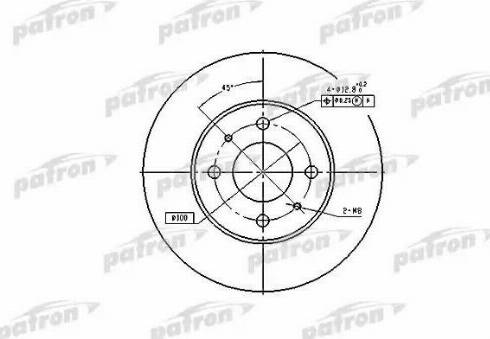 Patron PBD4018 - Гальмівний диск avtolavka.club