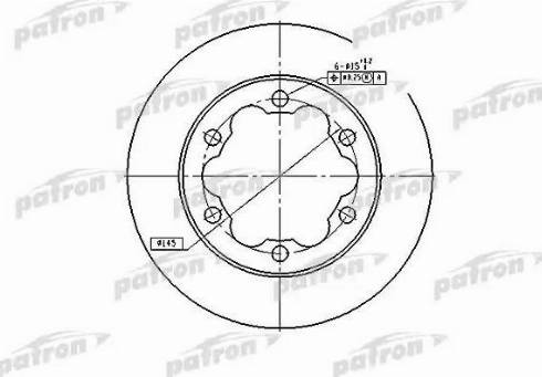 Patron PBD4089 - Гальмівний диск avtolavka.club