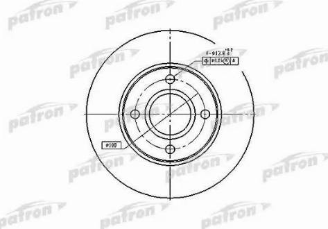 Patron PBD4036 - Гальмівний диск avtolavka.club