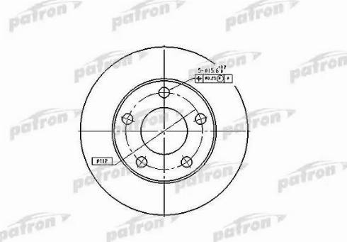 Patron PBD4026 - Гальмівний диск avtolavka.club