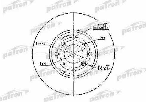 Patron PBD4151 - Гальмівний диск avtolavka.club