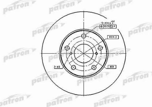 Patron PBD4161 - Гальмівний диск avtolavka.club