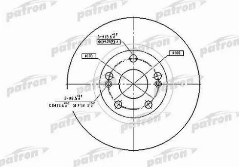 Patron PBD4109 - Гальмівний диск avtolavka.club