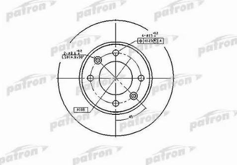 Patron PBD4185 - Гальмівний диск avtolavka.club