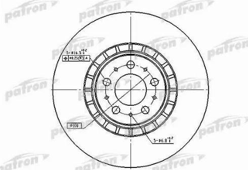 Patron PBD4340 - Гальмівний диск avtolavka.club