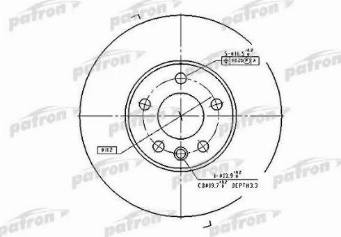 Patron PBD4323 - Гальмівний диск avtolavka.club