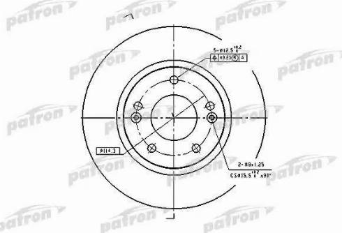 Patron PBD4291 - Гальмівний диск avtolavka.club