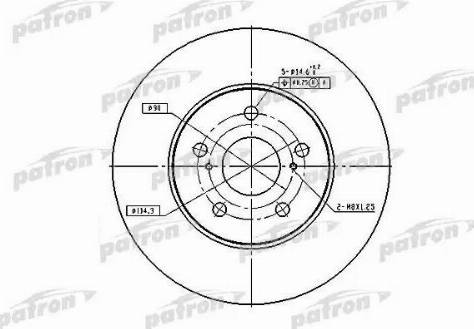 Patron PBD4204 - Гальмівний диск avtolavka.club