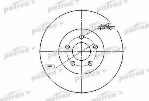 Patron PBD5381 - Гальмівний диск avtolavka.club