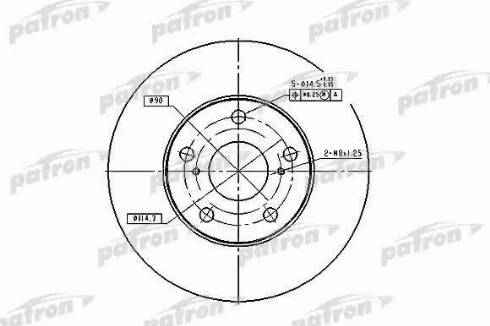 Patron PBD1431 - Гальмівний диск avtolavka.club