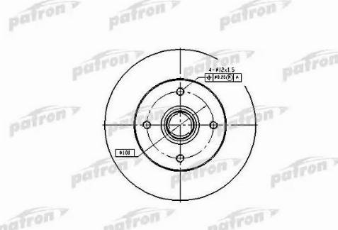 Patron PBD1529 - Гальмівний диск avtolavka.club