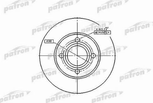 Patron PBD1521 - Гальмівний диск avtolavka.club