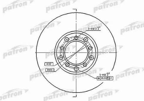 Patron PBD1573 - Гальмівний диск avtolavka.club