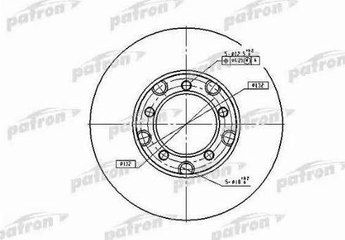 Patron PBD1577 - Гальмівний диск avtolavka.club