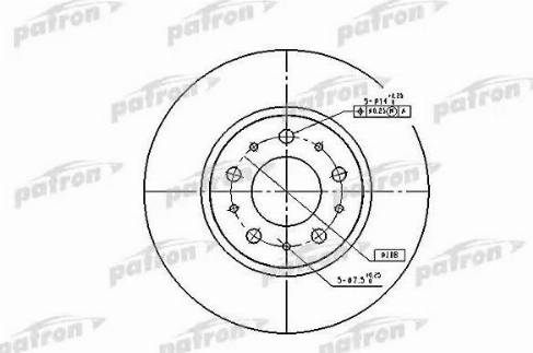 Patron PBD1697 - Гальмівний диск avtolavka.club