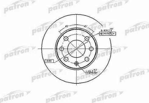 Patron PBD1607 - Гальмівний диск avtolavka.club