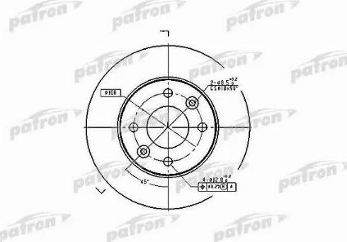 Patron PBD1015 - Гальмівний диск avtolavka.club