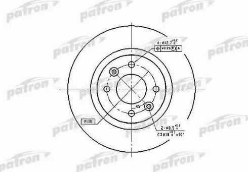 Patron PBD1017 - Гальмівний диск avtolavka.club