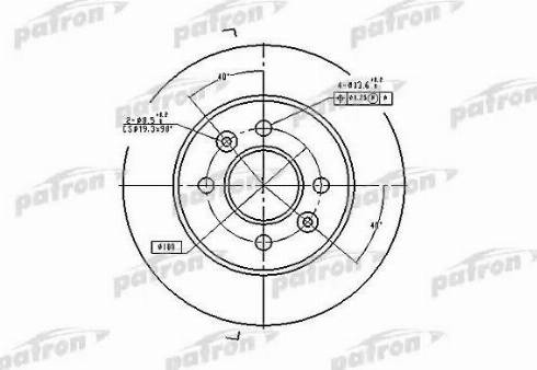 Patron PBD1030 - Гальмівний диск avtolavka.club