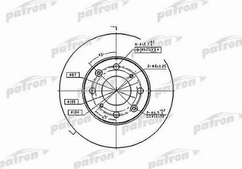 Patron PBD1807 - Гальмівний диск avtolavka.club