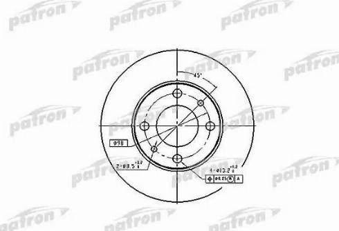 Patron PBD1721 - Гальмівний диск avtolavka.club