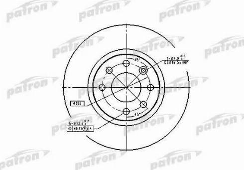 Patron PBD2564 - Гальмівний диск avtolavka.club