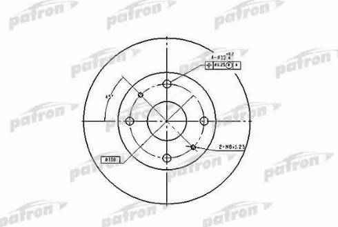 Patron PBD2576 - Гальмівний диск avtolavka.club