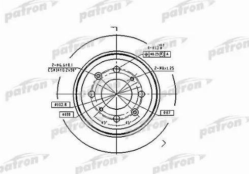 Patron PBD2646 - Гальмівний диск avtolavka.club