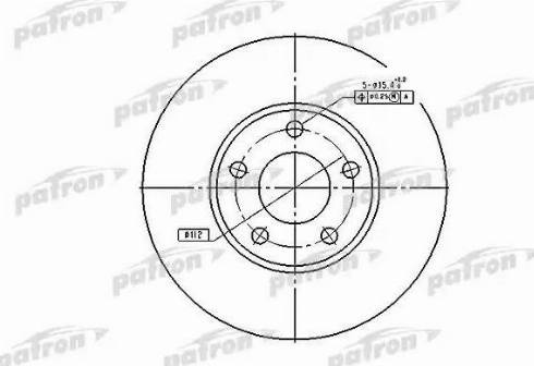 Patron PBD2652 - Гальмівний диск avtolavka.club