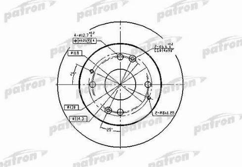 Patron PBD2669 - Гальмівний диск avtolavka.club